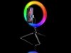 Lampa pierścieniowa TRACER RGB  RING 26cm ze statywem